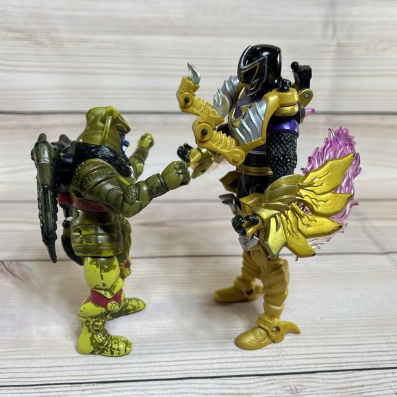 VTG Bandai 2 Action Figures 1994 Goldar & 2005 Mystic Force Black Power Rangers - Picture 16 of 16